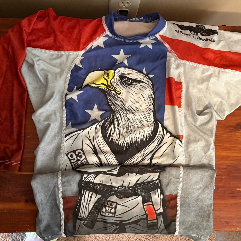 Patriotic Eagle Rash Guard - Red, Blue, White